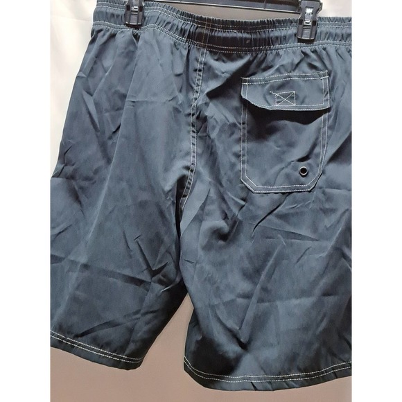 Silkworld Dark Blue w/White contrast stitching Swim trunks Large - Picture 4 of 6